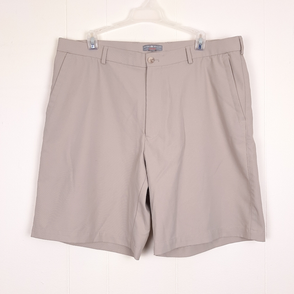 Peter Millar Salem Performance Shorts golf preppy chino stretch wicking khaki